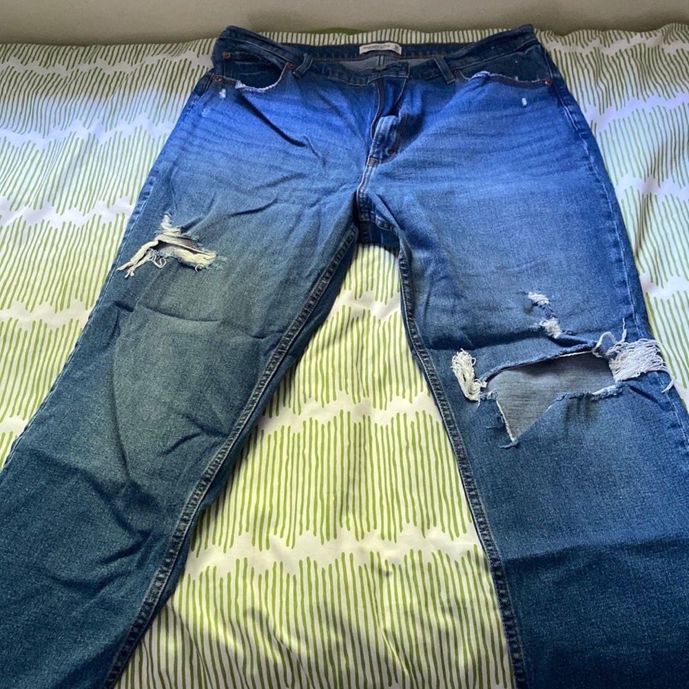 Abercrombie and Fitch ankle straight ultra high rise size 34 long